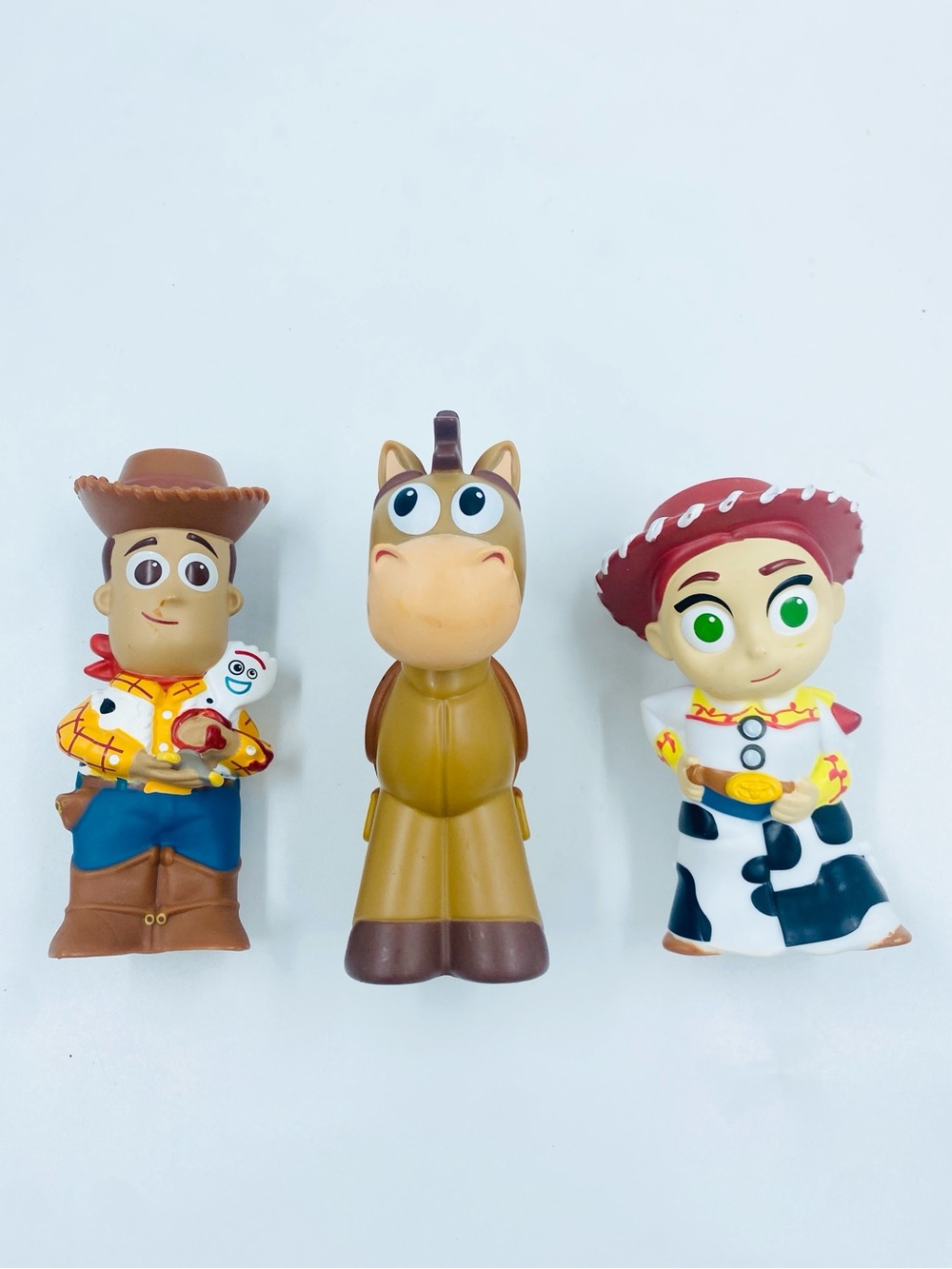 Disney Pixar Toy Story Vinyl Figures Lot Woody Forky Jessie Bullseye